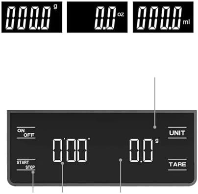 Electronic Scale, 3kg/0.1g Digital Kitchen Weight Grams Electronic Balance High Precision Coffee Scale Portable with Timer Food Espresso,for Meal Prep, Baking and Cooking(White) - Image 5