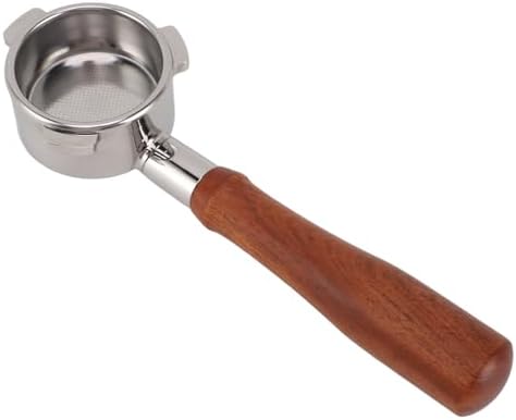 54mm Bottomless Portafilter with Wooden Handle, Detachable 3 Ear - Image 5