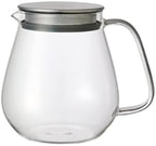 Kinto Stainless Unitea One Touch Teapot 720 Milliliter (24.35 Fl. Oz.) - Heat-resistant Glass Teapot with Stainless Steel Strainer in Lid (Japan Import) by Unknown