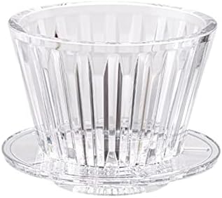 Coffee Filters Wave Coffee Dripper Crystal Eye Pour Over Filter Maker Flat Bottom Increase Uniformity(Black) - Image 3