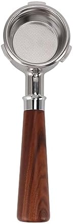 Ymiko Set Ear for 58mm Bottomless Portafilter with Solid Wood Handle Compatible with Barsetto Coffee Machine Stainless Steel Design for Enhanced Brewing Experience (#4) - Image 6