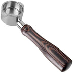 Brown Wood Handle Bottomless Portafilter by Unknown
