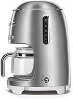 Smeg 50's Retro Style Aesthetic Drip Coffee Machine with 10 Cup Glass Carafe, Auto Start Feature, Keep Warm Plate, and Two Coffee Strength Settings (Brushed Stainless Steel) - Image 5