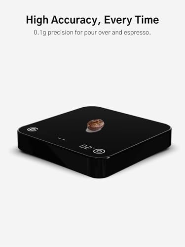 Coffee Scale with Timer and Flow Rate Tracking, 0.1g Precision, 3kg Capacity, Rechargeable, Smart App Compatible, Ideal for Espresso and Pour Over Brewing - Image 3