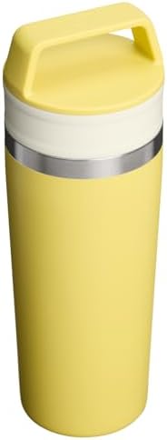 STANLEY Cafe To Go Travel Mug 16 oz | Leakproof Two-Part Drink Through Lid | Tumbler Cup for Coffee, Tea and Drinks | Insulated Stainless Steel Coffee Mug | BPA-Free | Daffodil - Image 3