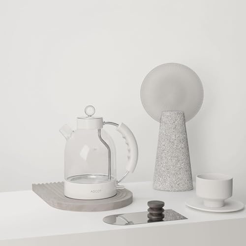 ASCOT Glass Electric Kettle, 1.5L Borosilicate Glass Water Boiler, White - Image 7