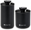 Espresso Tokyo Coffee Canister Pro Vacuum Airtight Coffee Bean Storage Container Light Proof Stainless Steel Made in Japan by Unknown