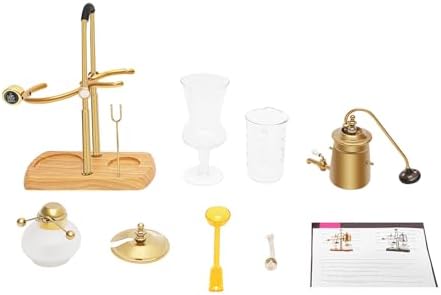 Belgian Balance Siphon Coffee Maker, Vintage Syphon Coffee Machines Vacuum Brewing System, Gold Royal Family Coffee Makers with handle for Home, Café shop (400ml/13.53oz) (Gold) - Image 4