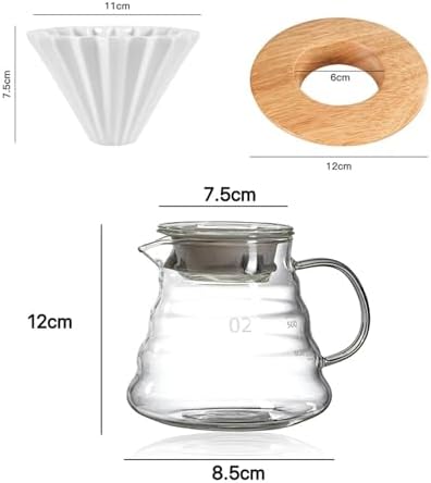 Ceramics V Shape Brewing Coffee Filter Cup For Pour Over Barista 60 Degree Dripper Cone Drip Funnel(RED) - Image 6