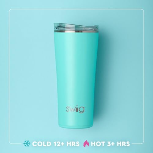 Swig Life 22oz Insulated Tumbler, Travel Coffee Tumbler with Lid, Cup Holder Friendly Travel Coffee Mug, Stainless Steel (Roller Rink) - Image 4