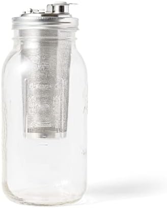 Jarware Cold Brew Coffee Maker and Tea Infuser Lid For Wide Mouth Mason Jars,Black - Image 5