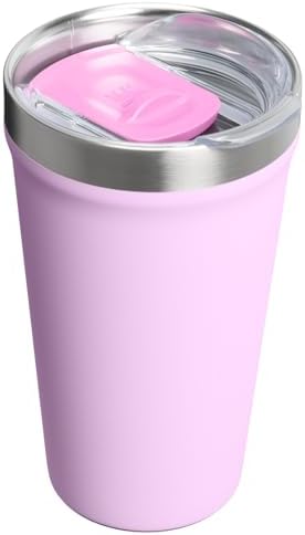 STANLEY Everyday Tumbler 16 oz | Press Fit Drink Through Lid | Beverage, Coffee, and Cocktail Cup | Insulated Stainless Steel Wine Glass | BPA-Free | Soft Orchid - Image 3