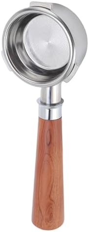 RiToEasysports 58mm Bottomless Portafilter with Solid Wood Handle and Puck Screen for Petrus and Gemilai Coffee Machines - Image 7
