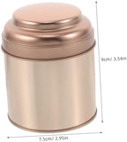 Luxshiny 6pcs Airtight Round Tea Containers with Moistureproof Seal Tinplate Canisters for Loose Leaf Tea Storage Portable and Space-saving Metal Tins for Freshness Preservation and Travel - Image 2