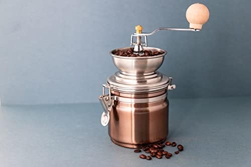 La Cafetière Stainless Steel Coffee Grinder, Copper Finish - Image 3