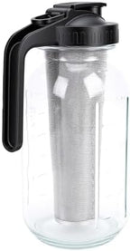 banapoy Cold Brew Coffee Maker Pitcher, 64oz Glass Carafe with Fine Filter - Image 4