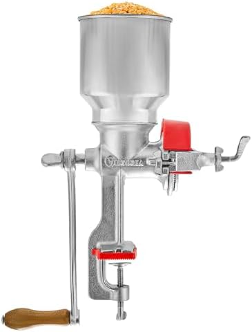 Victoria Manual Cast Iron Grain Mill 2400g with High Hopper by VictoriaCastIron