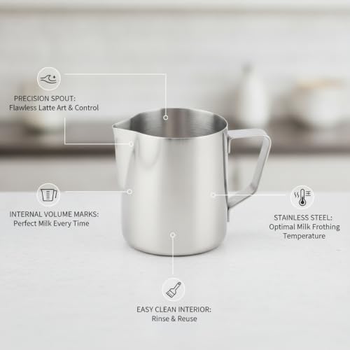 Milk Frothing Pitcher, 1 PC - Image 5