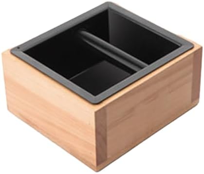 Wooden Coffee Knock Box Detachable for espresso Grounds Bin Wooden - Image 2