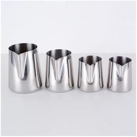 milk frothing pitcher Stainless Steel Frothing Pitcher Pull Flower Cup Coffee Milk Mugs Frother with Scale Latte Art, Kitchen Access 350-900ml for kitchen(600ML) - Image 6