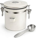 MEGAWISE 1.2L 304 Stainless Steel Coffee Canister with CO2 Valve by MEGAWISE