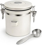 MEGAWISE 1.2L 304 Stainless Steel Coffee Canister with CO2 Valve by MEGAWISE