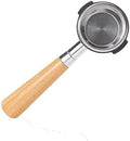 Coffee Bottomless Portafilter Naked For Two Ears With Filter Basket Espresso Machine Accessories Barista Tools(58MM E61 Beech) by Unknown