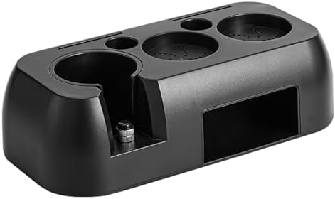 Espresso Tamping Station 51-54mm and 58mm Portafilter Holder with Tamper Organizer and Storage Base, Washable Coffee Tool Mat with Silicone Feet for Home Bar and Countertop (Black) by Unknown