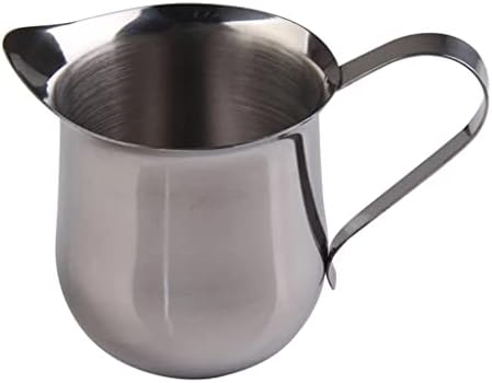 Stainless Steel Milk Frother Barista Craft Latte Cream Cup Froth Pot Pitcher Waist-shaped(6cm.5) by Unknown
