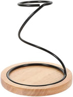 ULTECHNOVO Stainless Steel Coffee Dripper Rack with Wooden Base, Lightweight Iron Coffee Filter Holder Stand, Universal Design Accommodates Sizes of Filter Cups, for Home, Cafe, and Bars by ULTECHNOVO
