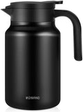 Insulated Coffee Carafe, 51 oz, Keeps Hot for 12H, Black by WYHVAND