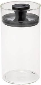 シービージャパン(CB JAPAN) CBJAPAN Storage Container, Heat Resistant Glass Canister, 33.8 fl oz (1,000 ml), Can Deflate Excess Air for Storage, Heat Resistant Glass Canister, Large Size, atomico by Unknown