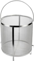 400 Micron Mesh Stainless Steel Hop Filter Barrel Strainer with Hook - Brewing Grain Basket for Homebrew Hops Wine,13.8x13.8 inch by Unknown
