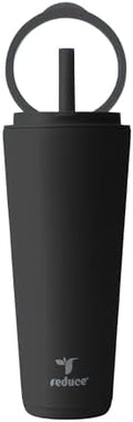 REDUCE Halo 32 oz Stainless Steel Vacuum Insulated Tumbler - Spill Proof Travel Mug with Flip Handle Lid - Keeps Drinks Cold for 32 Hrs - Dishwasher Safe - Cupholder Friendly - Phantom by Reduce