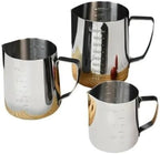 Milk Frother Cup Stainless Steel Coffee Milk Frothing Pitcher Stainless Steel Long Handle Eagle Spout Jug for DIY Latte Cappuccino Art Making(600ml) - Image 5