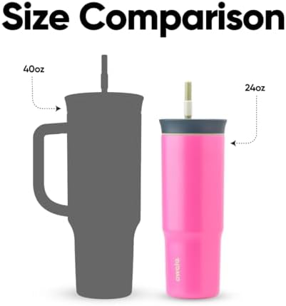 Owala Tumbler Stainless Steel Water Bottle 24 oz Watermelon Breeze - Image 6