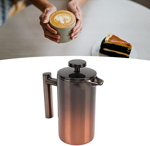 French Press Coffee Maker, Stainless Steel Double Wall Insulated 304 Teapot, Rust Proof Coffee Press, Ideal for Home, Office, Camping & Outdoor Travel (350ml) - Image 5