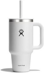 Hydro Flask 32 Oz Travel Tumbler with Handle, Lid and Straw - Insulated Stainless Steel in 32 Oz White by Unknown