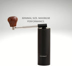 Manual Coffee Grinder – Foldable Stainless Steel Handle with Wooden Knob, 38mm Conical Burr, Adjustable Grind for Espresso to French Press, Portable Hand Grinder for Home & Travel - Image 3