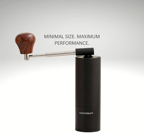 Manual Coffee Grinder – Foldable Stainless Steel Handle with Wooden Knob, 38mm Conical Burr, Adjustable Grind for Espresso to French Press, Portable Hand Grinder for Home & Travel - Image 3