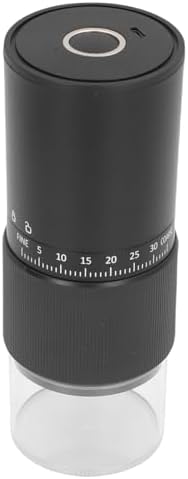 Jiawu USB Charging Portable Adjustable Coffee Bean Grinder Ceramic Conical Burr for Home Travel Camping Office, ABS Material - Image 2