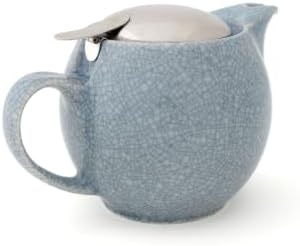 Zero Japan Bee House Round Teapot For One, 15 Oz - Ceramic Tea Pot with Stainless Steel Lid and Infuser, Smooth-Pour Spout (Crackle Lavender) - Image 3