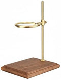 Coffee Stand Pour Over Station Dripper Holder Rack With Adjustable Height Aluminum Alloy Bracket And Wood Base Stable Non Slip Pads suitable for home, Walnut, style to 2 by Unknown