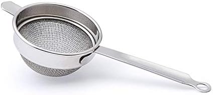 Steel Chalani, Stainless Steel Tea Strainer Chalni Double Mesh Last Long Set of 3 Pcs (8,9,10 cm) - Image 3