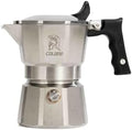 Moka Pot, 2 Cup, 316 Stainless Steel, Stovetop Espresso Maker, dual-boiler temperature control, three valves,Induction Compatible for Gas, Electric, and Ceramic Stoves by Unknown