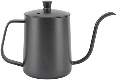 Rengue Gooseneck Pour Over Coffee Kettle 20oz Stainless Steel Tea Kettle with Precision Control for Home Brewing Stovetop Safe Small Water One Person (600ml PTFE Black) - Image 6