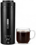 Travel Electric Kettle 16oz, Smart Water Bottle with 4 Temperature Control by Gichies