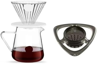 Coffee Dripper Material Enhance Brewing For Barista,Rain Pour-Over Coffee Splitter Control Flow Rate(Black Set) by Unknown