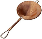 Tea Drain Strainer Filter Mesh Hand Weaving Fine Copper Drip Bowls Infuser for Loose Leaf Teapot Strainer With Handles Divider (B) by Homdexor