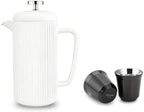 Easyworkz Porcelain French Press and Double Wall Insulated Metal Demitasse Cups by Easyworkz